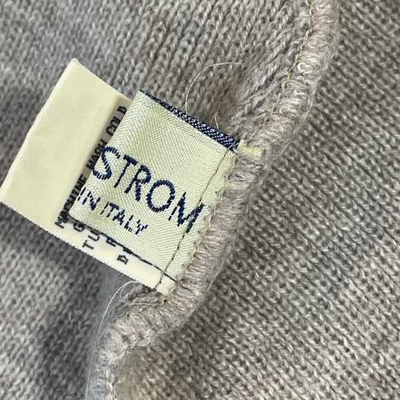 Nordstrom Italy Tan Head Wrap Scarf Winter Hat Brown Neck Warmer Fur Trim - Picture 8 of 12